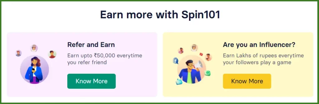 SPIN 101 YONO REFER & EARN PROGRAM