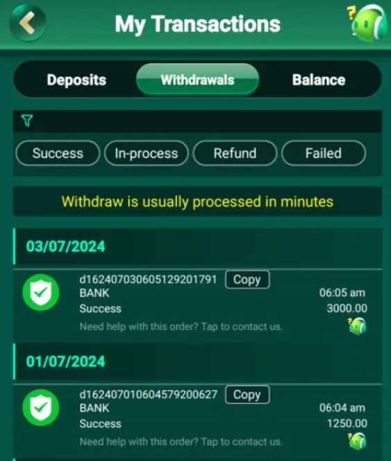 IND SLOTS PAYMENT PROOF OFFICIAL